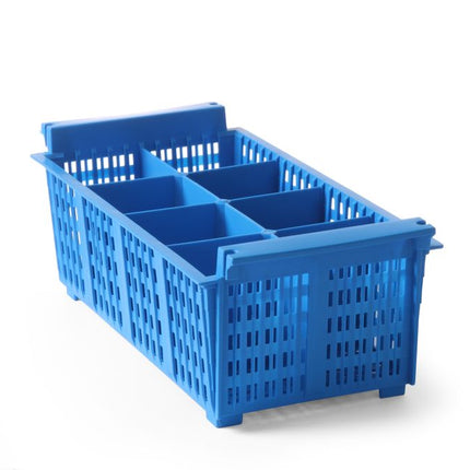 Cutlery Basket with 8 Sections and Handle | HENDI | 425x205x150mm