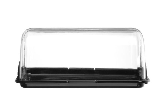 Roll-top display, HENDI, Single, Black, 465x315x(H)195mm, Rectangular