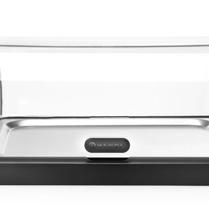 Single Roll-Top Cooling Display Duo UNIQ | HENDI | Black | 460x355x220mm
