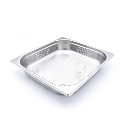 Gastronorm Container | 2/3 GN | 6,5cm Deep | Stainless Steel | Perforated 1