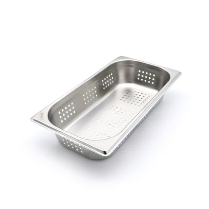 Gastronorm Container | 1/3 GN | 6,5cm Deep | Stainless Steel | Perforated 1