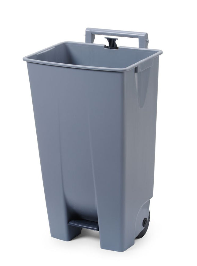 Trash container, HENDI, 120L, Light grey, 510x425x(H)875mm