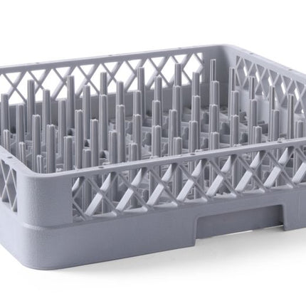 Dishwasher Basket for Plates with Pre-Shaped Pins | HENDI | 500x500x100mm