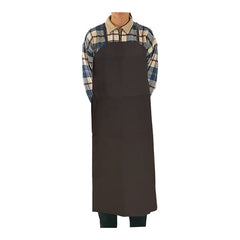 Black Cotton-Polyester Cook's Apron with Top and 1 Pocket | EMGA | 230 GSM | 85 x 110 cm 1