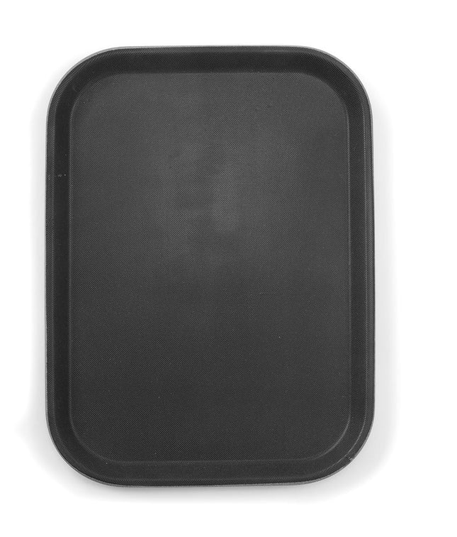 Rectangular Non-Slip Serving Tray, Black | HENDI | 255x355mm