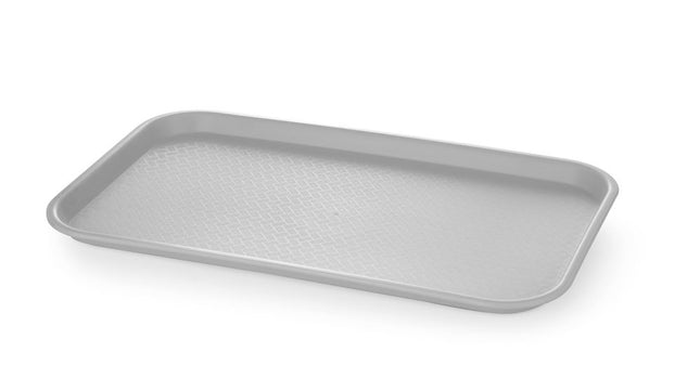 Polypropylene fast food tray GN 1/1, AmerBox, GN 1/1, Light grey, 530x325x(H)20mm, Rectangular