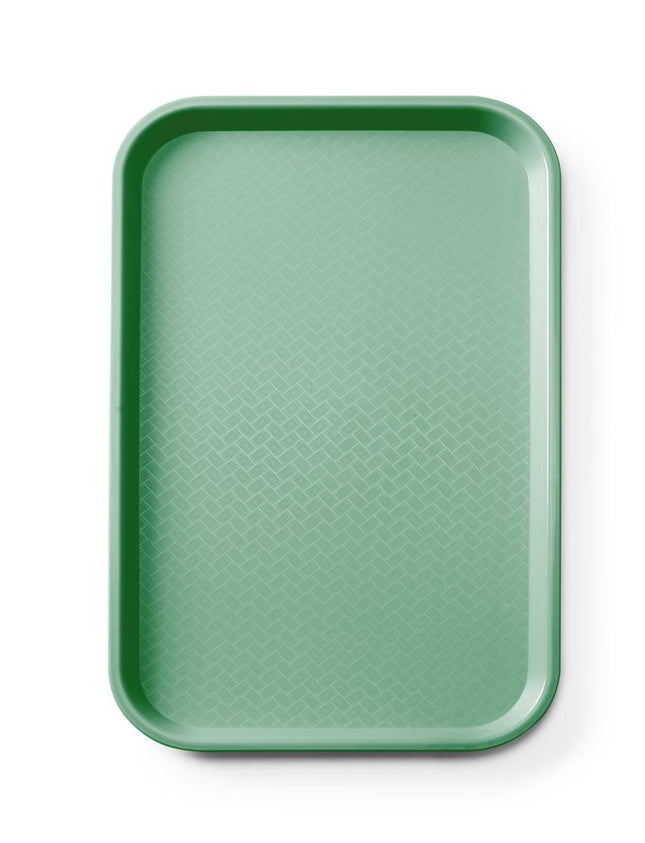 Polypropylene Fast Food Tray GN 1/1 Green 530x325x20mm | AmerBox