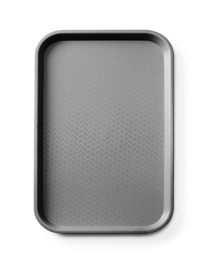 Polypropylene Fast Food Tray GN 1/1 Black 530x325x20mm | AmerBox