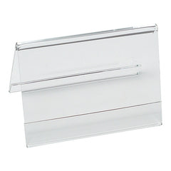 Transparent Plexiglass Menu Stand | EMGA | 2-Sided | W12 x D6 x H7.5 cm 1