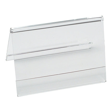 Transparent Plexiglass Menu Stand | EMGA | 2-Sided | W12 x D6 x H7.5 cm 1