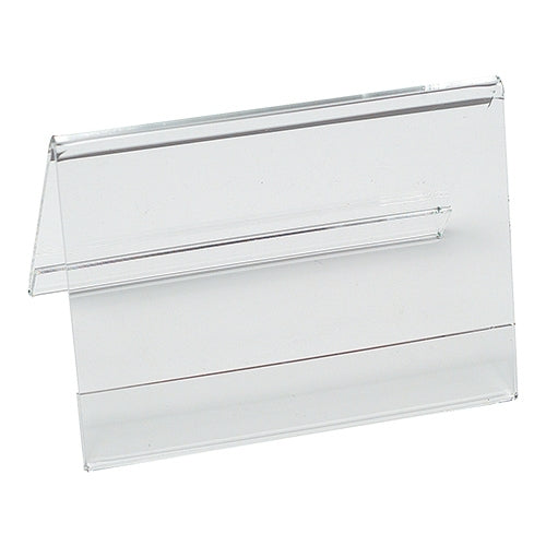 Transparent Plexiglass Menu Stand | EMGA | 2-Sided | W12 x D6 x H7.5 cm 1