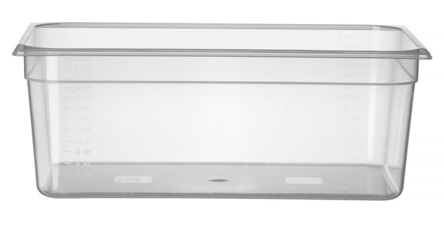 Polypropylene GN 1/1 Food Storage Container | HENDI Profi Line | 28L | Transparent