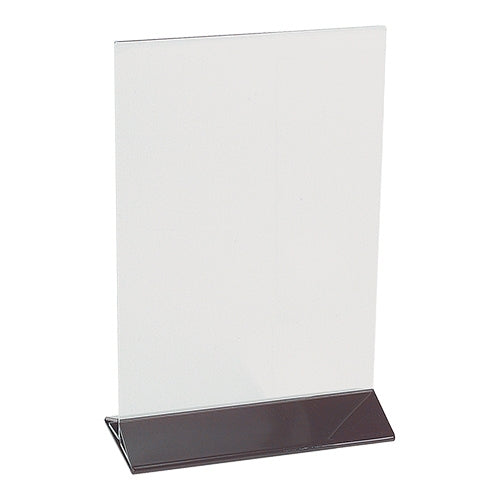 A5 Transparent Plexiglass Menu Stand | EMGA | 2-Sided | W15 x D7 x H22 cm 1