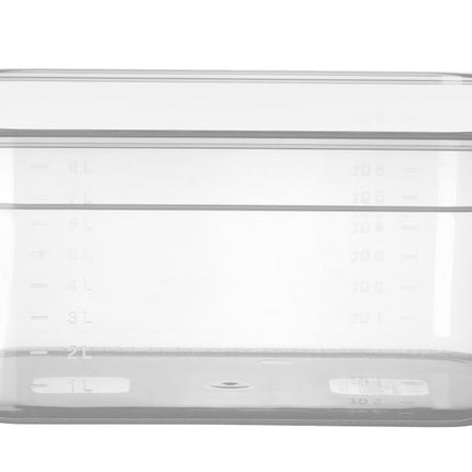 Polypropylene GN 1/2 Food Storage Container | HENDI Profi Line | 9.5L | Transparent