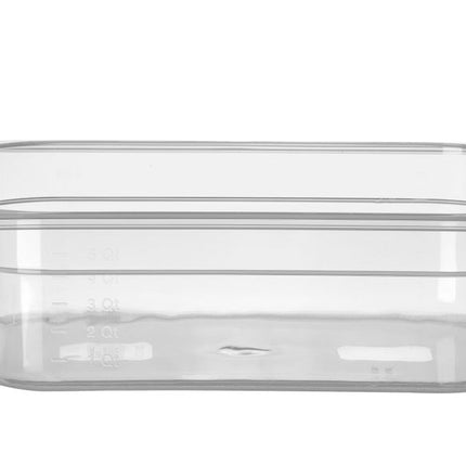 Polypropylene GN 1/2 Food Storage Container | HENDI Profi Line | 6.5L | Transparent