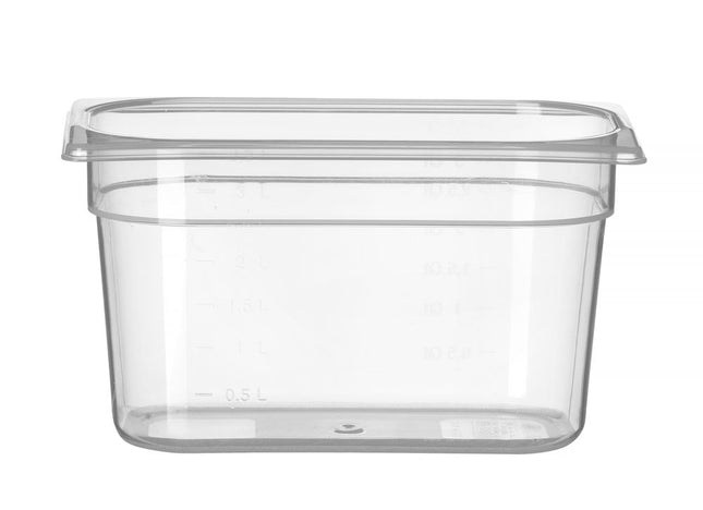 Polypropylene GN 1/4 Food Storage Container | HENDI Profi Line | 4L | Transparent