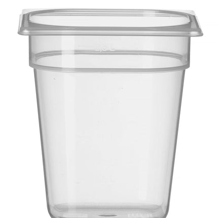 Polypropylene GN 1/6 Food Storage Container | HENDI Profi Line | 3.4L | Transparent