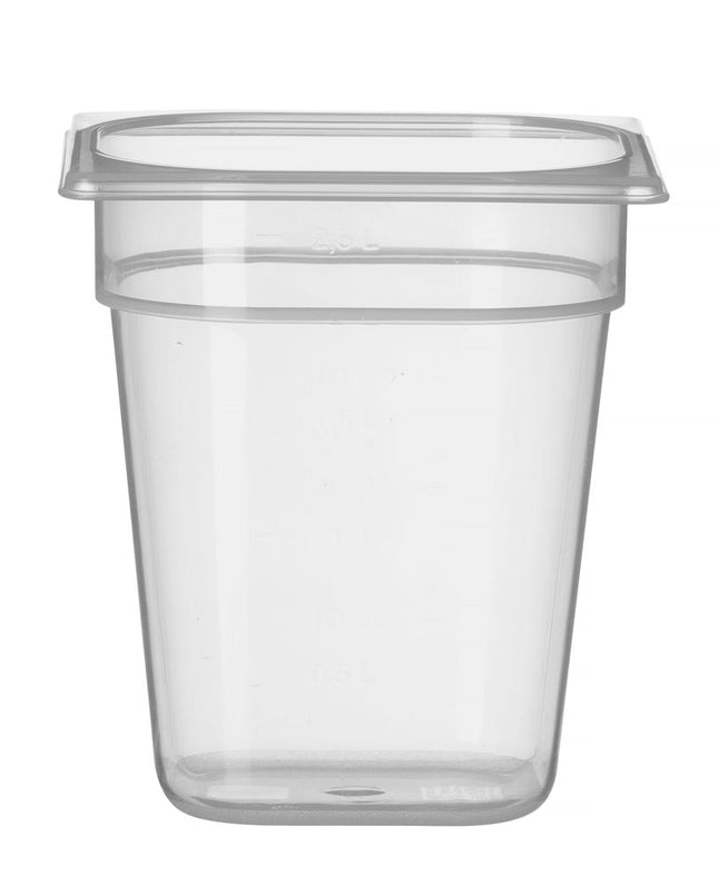 Polypropylene GN 1/6 Food Storage Container | HENDI Profi Line | 3.4L | Transparent
