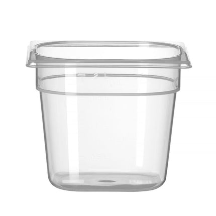 Polypropylene GN 1/6 Food Storage Container | HENDI Profi Line | 2.4L | Transparent