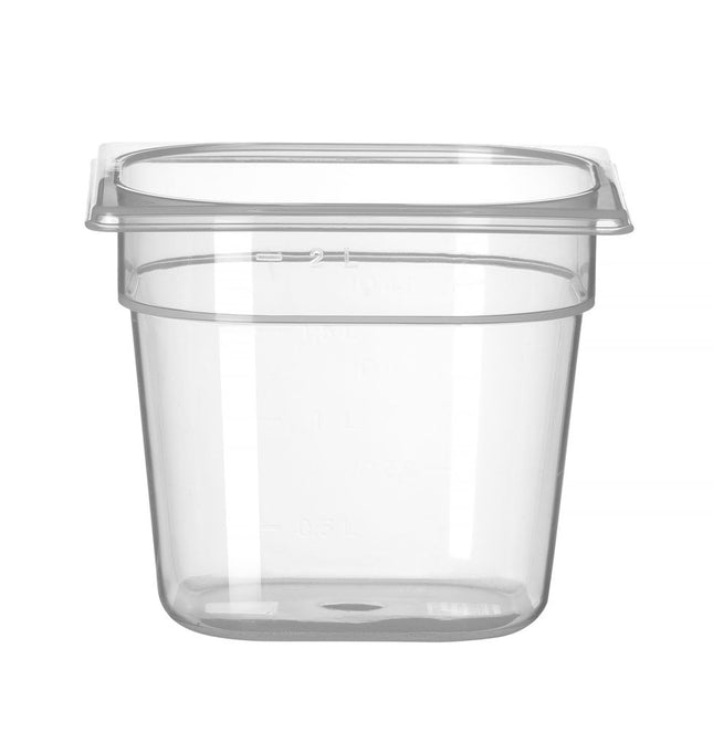 Polypropylene GN 1/6 Food Storage Container | HENDI Profi Line | 2.4L | Transparent