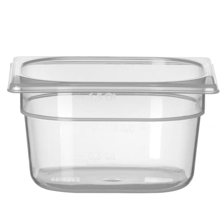 Polypropylene GN 1/6 Food Storage Container | HENDI Profi Line | 1.6L | Transparent