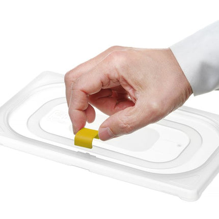 Yellow Lid Clips for HACCP Storage Containers | HENDI | 12 Pieces 2