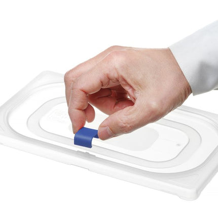 Blue Lid Clips for HACCP Storage Containers | HENDI | 12 Pieces 2