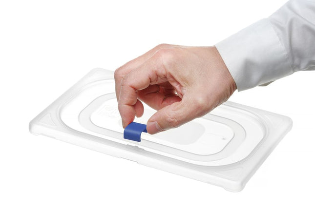 Blue Lid Clips for HACCP Storage Containers | HENDI | 12 Pieces 2
