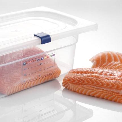Blue Lid Clips for HACCP Storage Containers | HENDI | 12 Pieces 3
