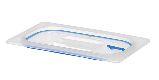 Polypropylene Lid with Airtight Seal for GN 1/4 Containers | HENDI | Transparent | 265x162mm
