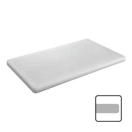 White HDPE GN 1/1 Cutting Board with Feet | CaterChef | 53 x 32.5 x 2 cm 1