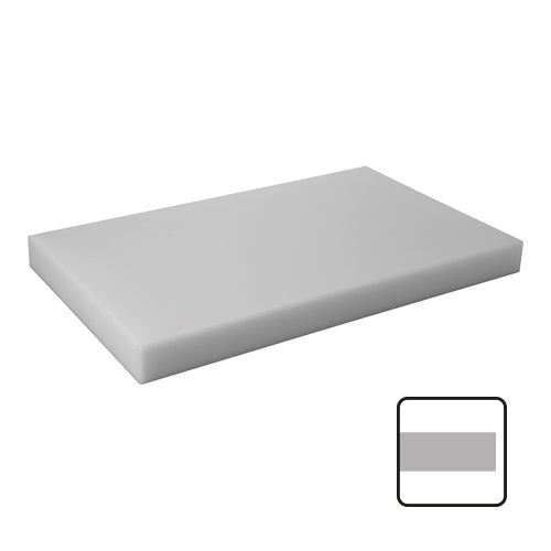 CaterChef White HDPE Cutting Board with Feet | 1 Side Smooth | 60 x 33 x 4 cm 1