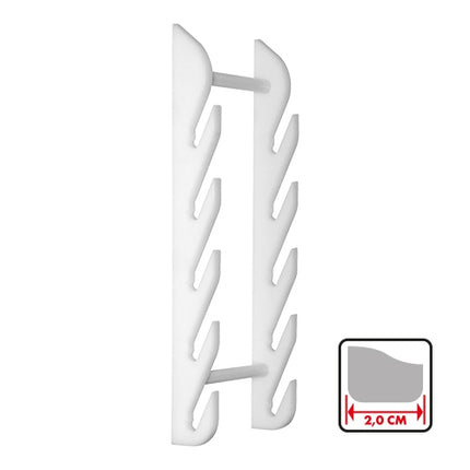 CaterChef Wall-Mounted Cutting Board Storage Rack | Holds 5 Boards up to 2 cm | HDPE | 19 x 7 x H60 cm 1