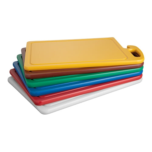 CaterChef Assorted HDPE Cutting Board Set | Set of 6 | Smooth and Grooved | 45 x 30 x 1.5 cm 1