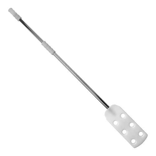 EMGA White HDPE Food Spatula with Holes | Heat Resistant up to 80°C | 120 cm 1
