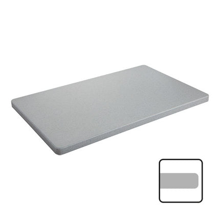 HDPE GN 1/1 Cutting Board Marble Look | CaterChef | Smooth Side with Feet | 53 x 32.5 x 2 cm 1