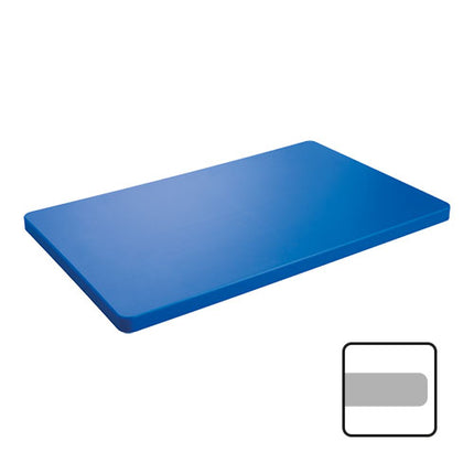 CaterChef Blue HDPE Cutting Board for Fish | 1 Side Smooth with Feet | 40 x 25 x 2 cm 1