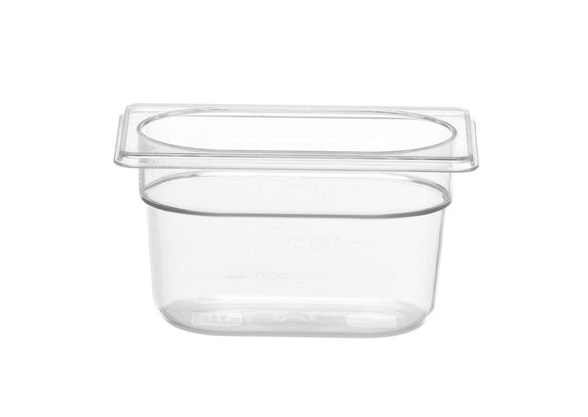 GN 1/9 container COOL, HENDI, COOL, GN 1/9, 0,9L, Transparent, 108x176x(H)100mm