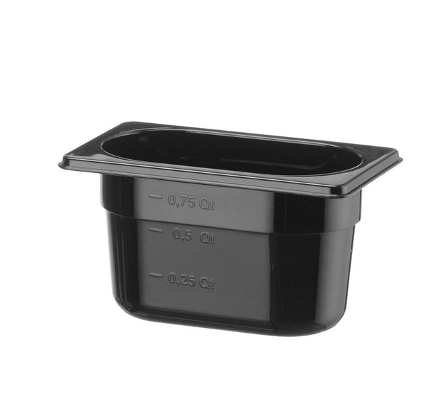 GN 1/9 container COOL, HENDI, COOL, GN 1/9, 0,9L, Black, 108x176x(H)100mm
