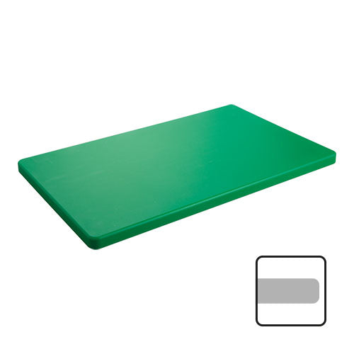 CaterChef Green HDPE HACCP Cutting Board | One-Side Smooth with Feet | 50 x 30 x 2 cm 1