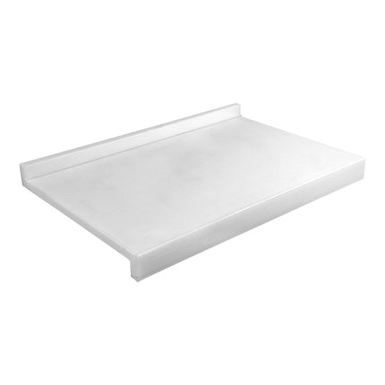 White HDPE Carving Board with Stop Edge | CaterChef | 60 x 40 cm | 2 cm Thick 1