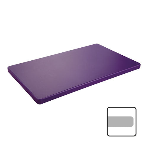 Purple HDPE Cutting Board for Anti-Allergen Use | CaterChef | Smooth with Feet | 50 x 30 x 2 cm 1