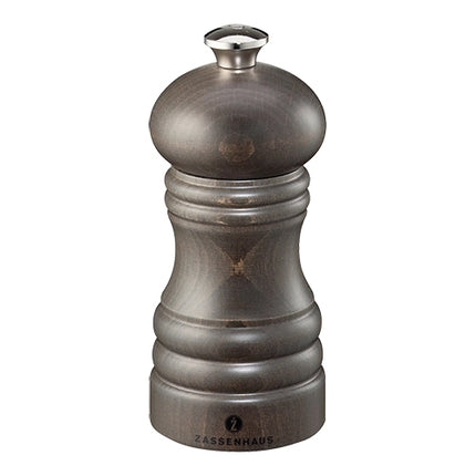 Pepper Grinder, Dark Beechwood | Zassenhaus Berlin | Ceramic Grinder | Ø5.4 x H12 cm 1