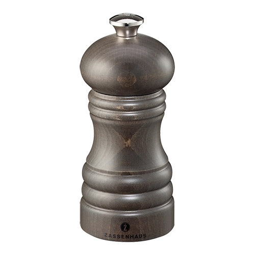 Pepper Grinder, Dark Beechwood | Zassenhaus Berlin | Ceramic Grinder | Ø5.4 x H12 cm 1
