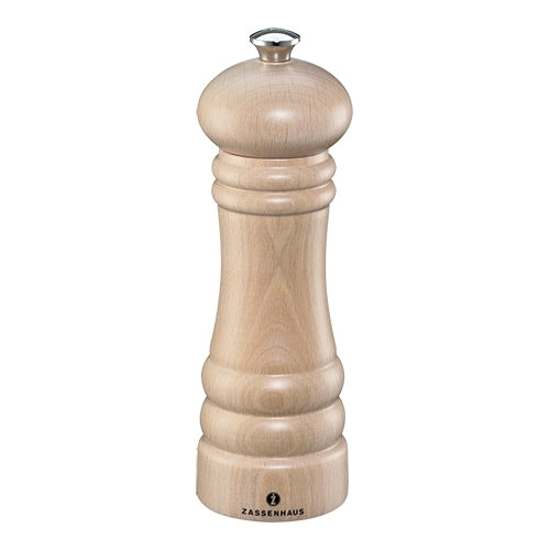 Zassenhaus Berlin Pepper Grinder | Natural Beechwood | Ceramic Precision Grinder | Ø5.9 x H18 cm 1