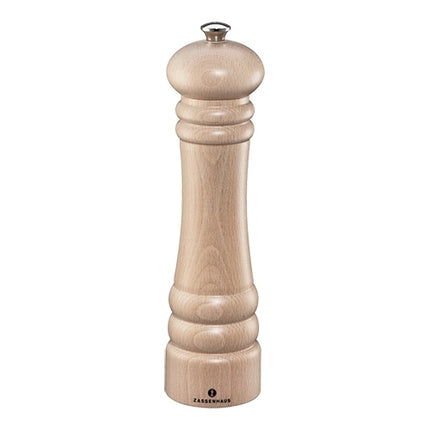 Zassenhaus Berlin Pepper Grinder | Natural Beechwood | Ceramic Precision Grinder | Ø6.2 x H24 cm 1