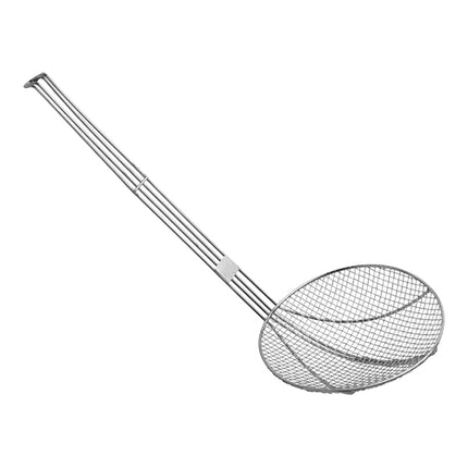 Stainless Steel Frying Shovel | EMGA | Ø20 cm | 53 cm Length | Mesh 2.38 x 2.38 mm 1