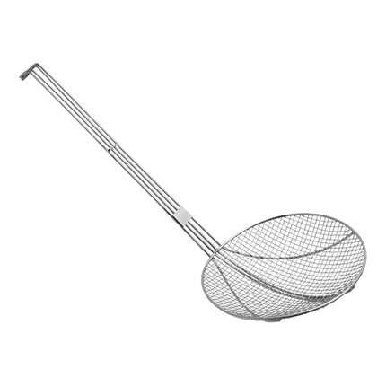 Stainless Steel Frying Shovel | EMGA | Ø22 cm | 53 cm Length | Mesh 2.38 x 2.38 mm 1