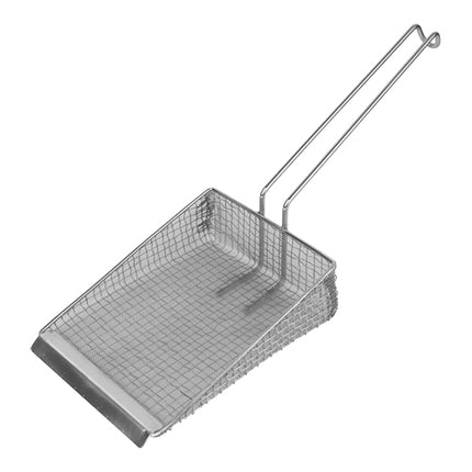 Stainless Steel Chip Shovel, Double Mesh | EMGA | Raised Edge | 16 x 22 cm 1