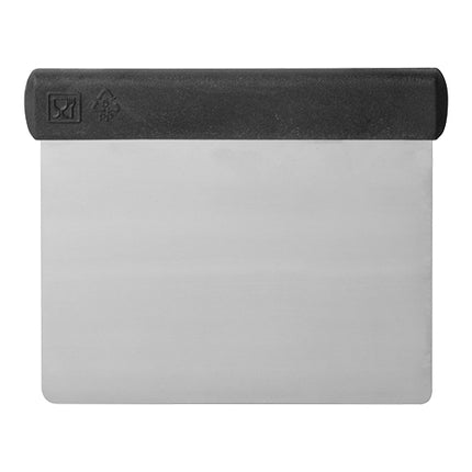 Stainless Steel Dough Scraper with Plastic Grip | EMGA | 11 x H12 cm 1